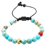 PULSERA CASUAL CON PIEDRAS SEMIPRECIOSAS