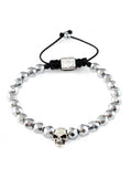 PULSERA CALAVERA EN PLATA DE LEY 925