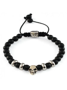 PULSERA CALAVERA EN PLATA DE LEY 925