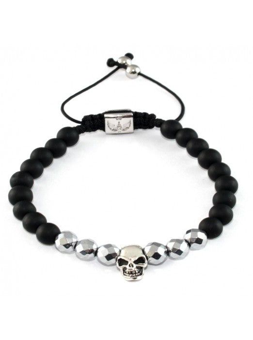 PULSERA CALAVERA EN PLATA DE LEY 925